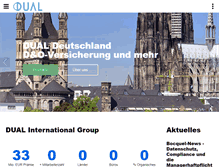 Tablet Screenshot of dualdeutschland.com